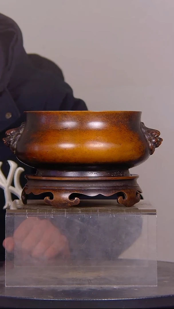 紫***顺山水铜缘香炉结缘1111