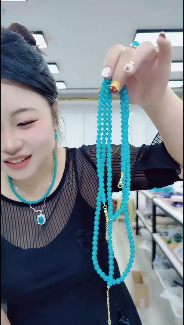 石英质玉合金颈饰0712颈链