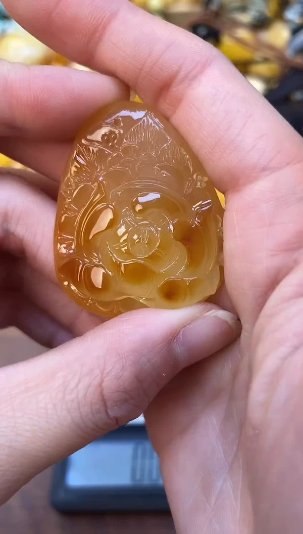 裸石琥珀未镶嵌天然琥珀蜜蜡