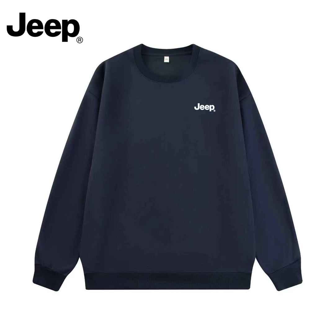 JEEP-秋冬必备小标情侣同款百搭圆领卫衣