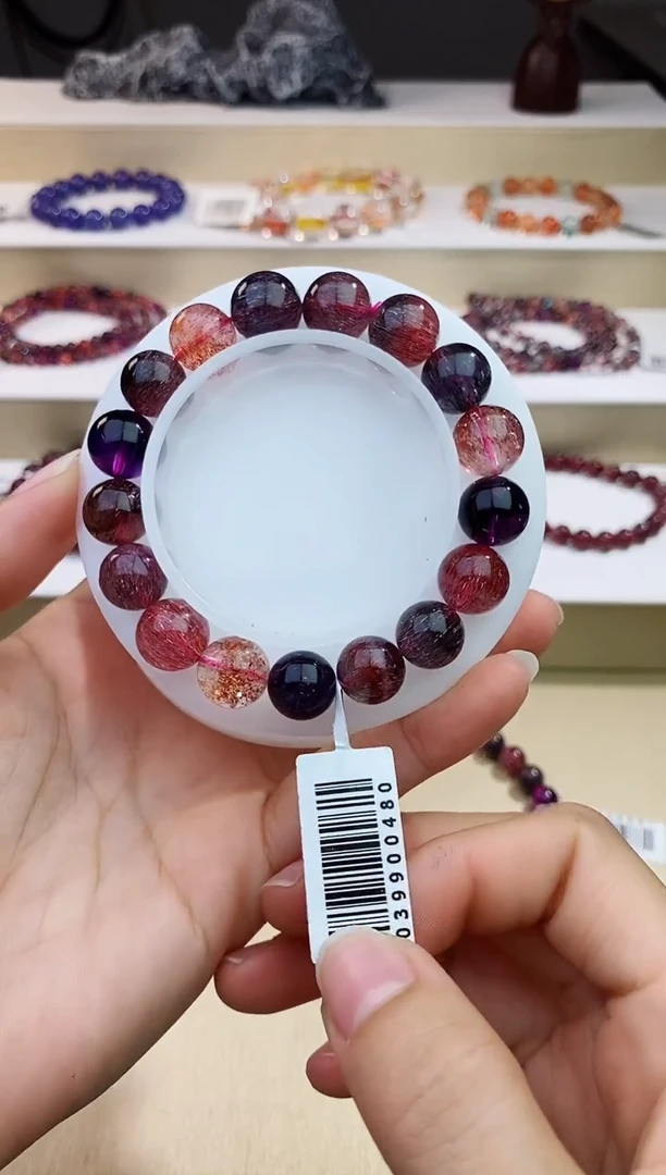 未镶嵌手串水晶黑加仑超七11m+