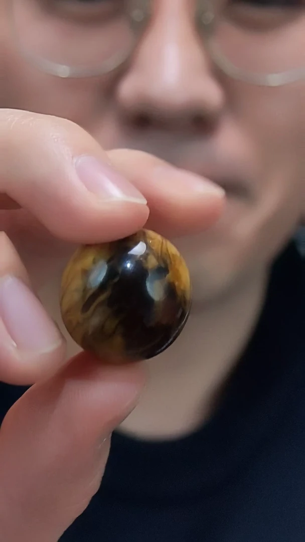 裸石琥珀（根珀）未镶嵌根珀单珠吊坠YN22*编绳