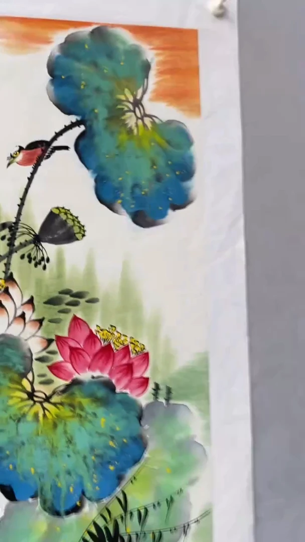 国画释天宇映日荷花别样红