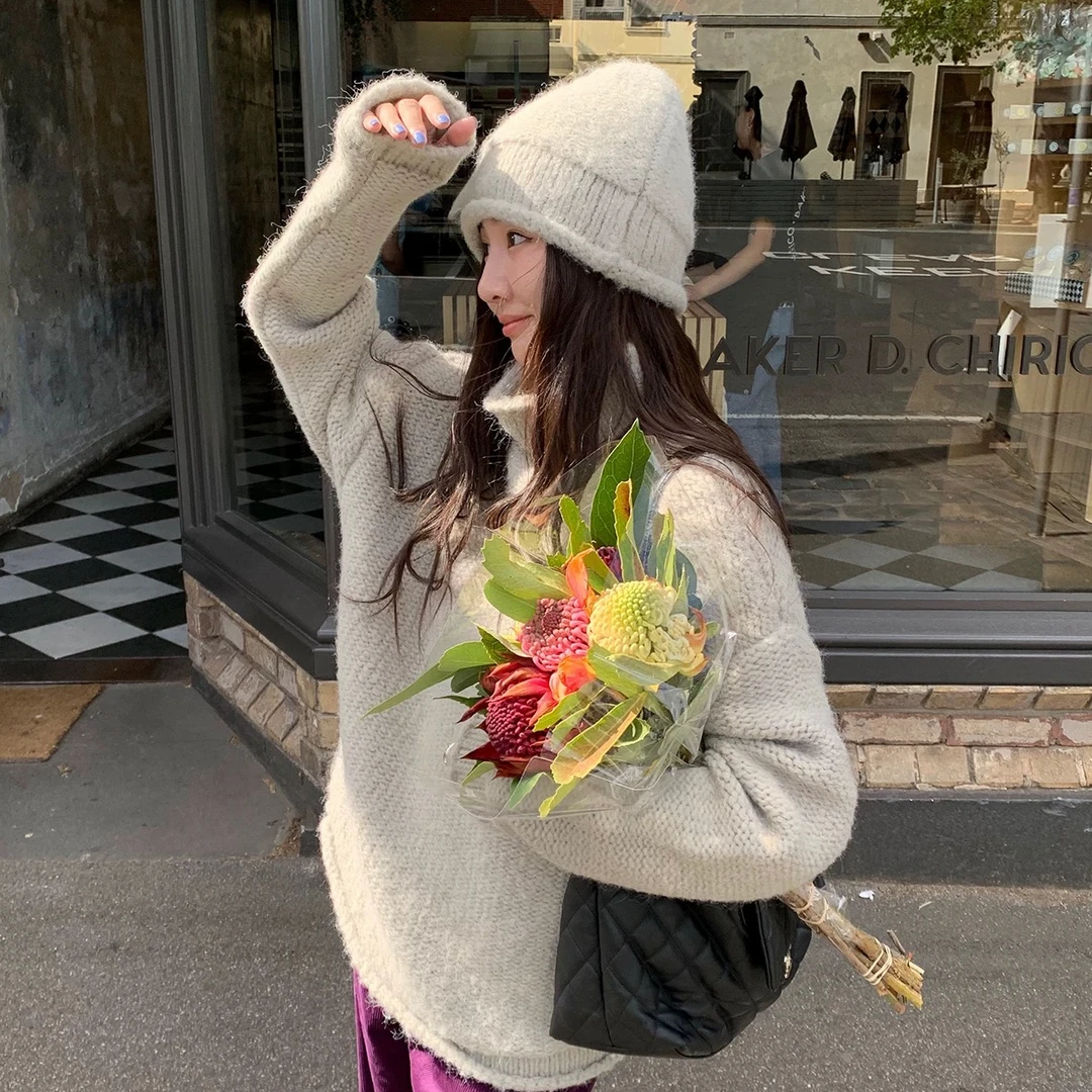 「晚安溪溪」2024网红毛衣 宽松款