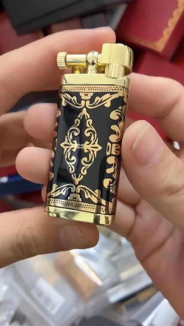 二线抬臂黑金打火机