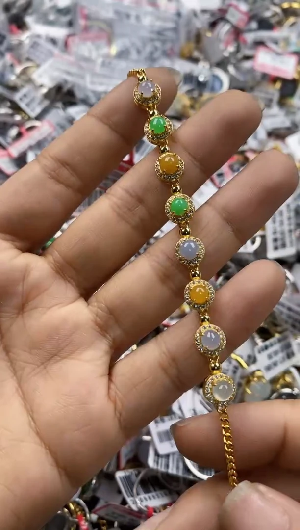 银S925镶嵌戒指翡翠101010----5