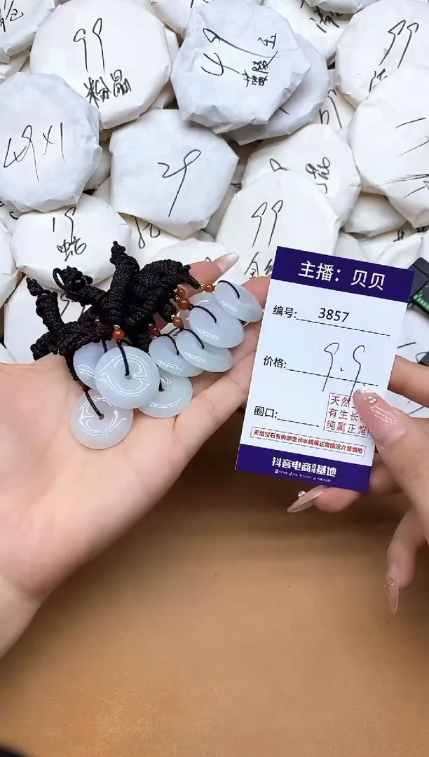 吊坠(赠链)未镶嵌翡翠3857平安扣