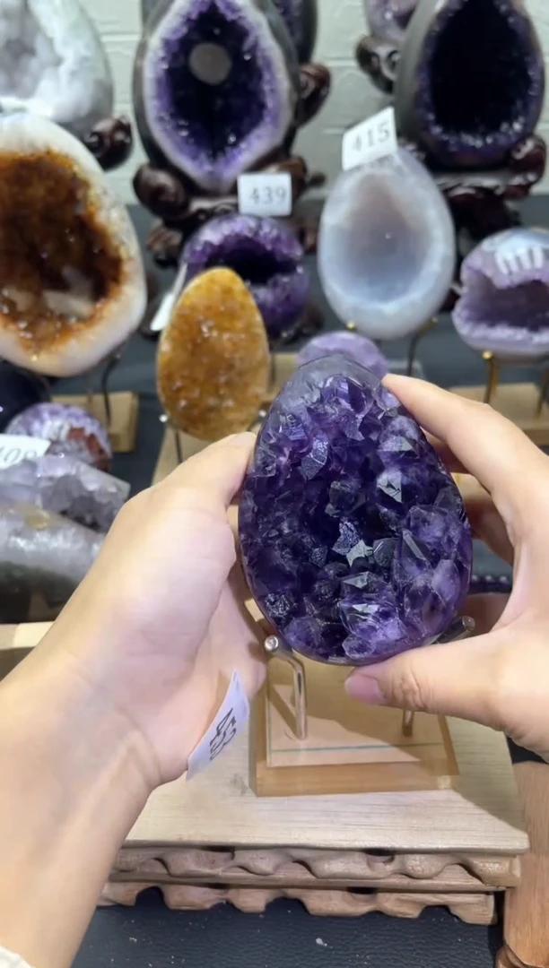 未镶嵌大型摆件（非配饰）紫晶453号龙蛋