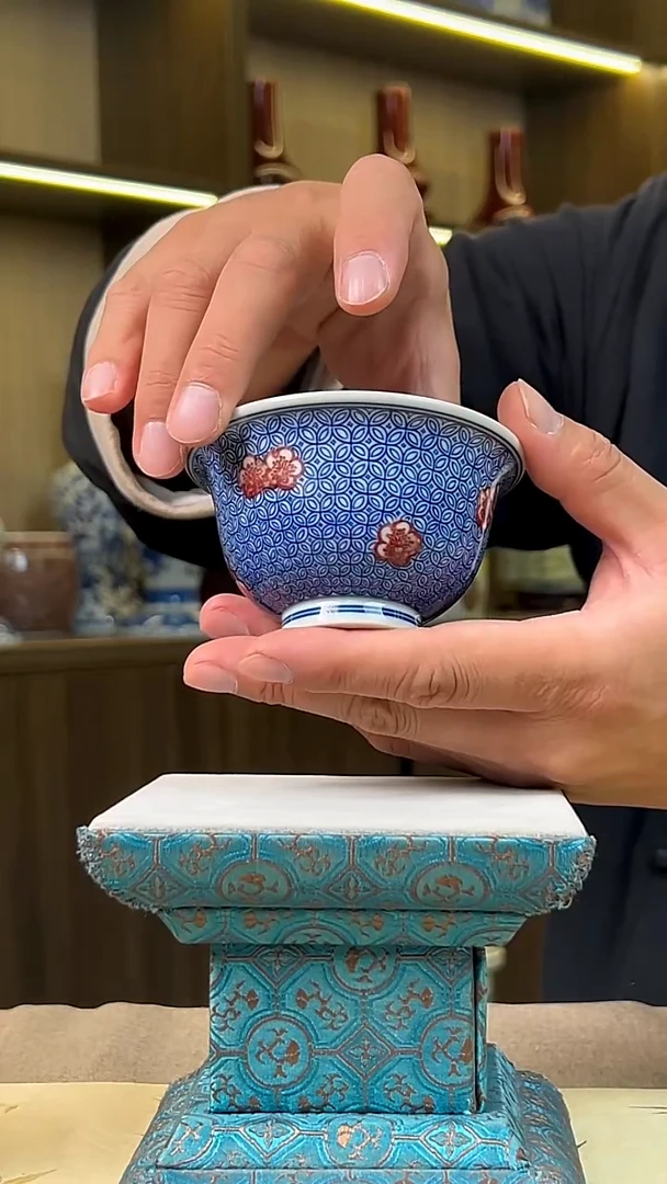 瓷片景德镇毛仔柴窑杯
