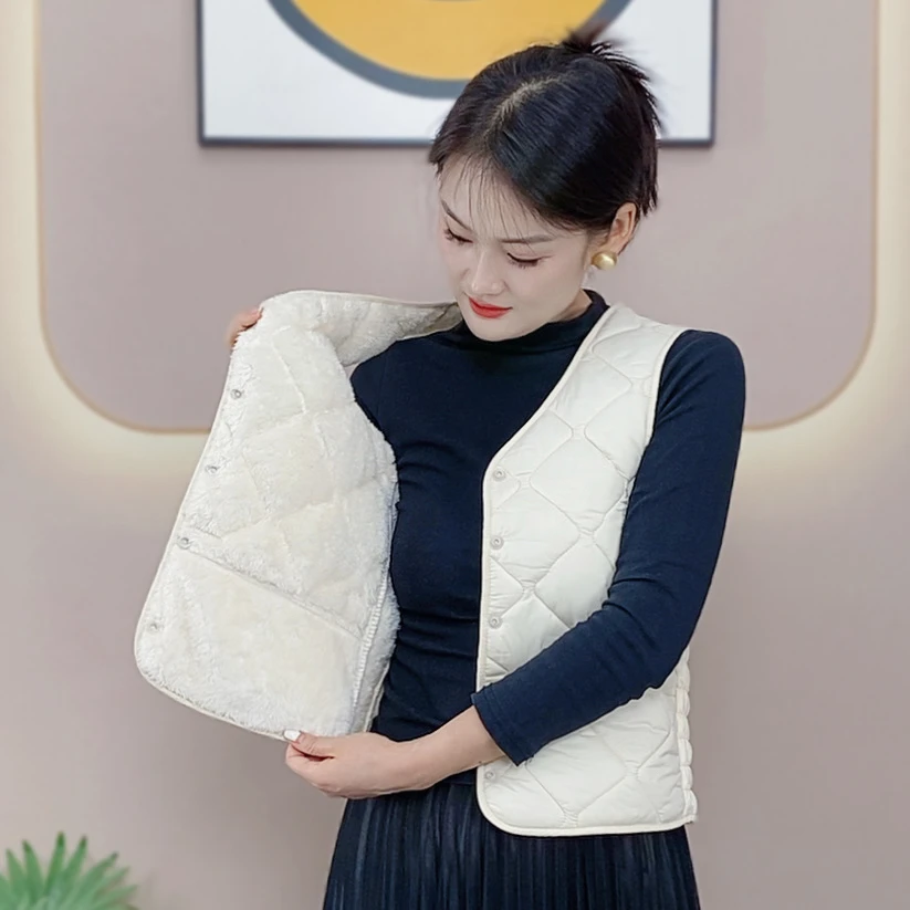 2025新款棉马甲秋冬加绒女款贴身小马甲内穿背心坎肩百搭保暖马夹