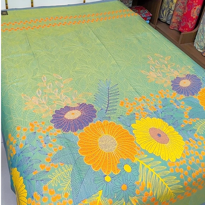 尾货多功能纱布盖毯床盖--向阳花开220*240