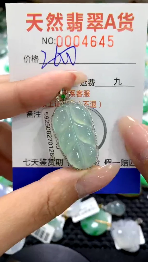 颈饰18K金镶嵌翡翠1