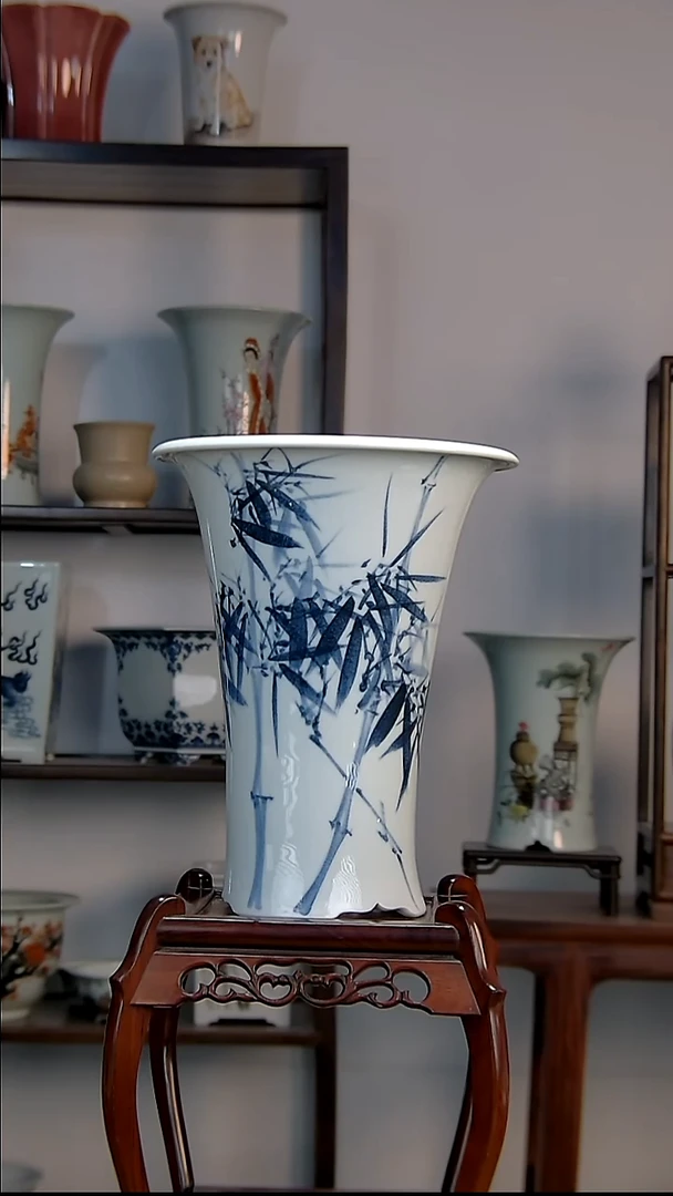 景德镇陶瓷手工花盆