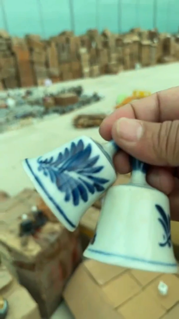 出口创汇陶瓷石湾公仔一对