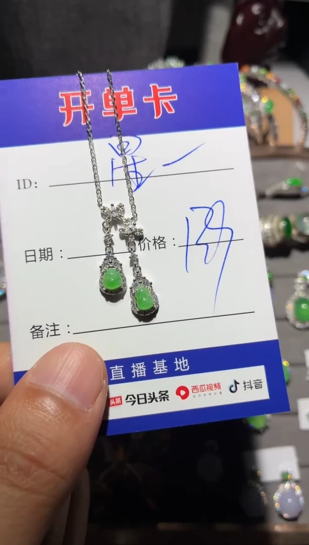 颈饰银S925镶嵌翡翠?**✨星