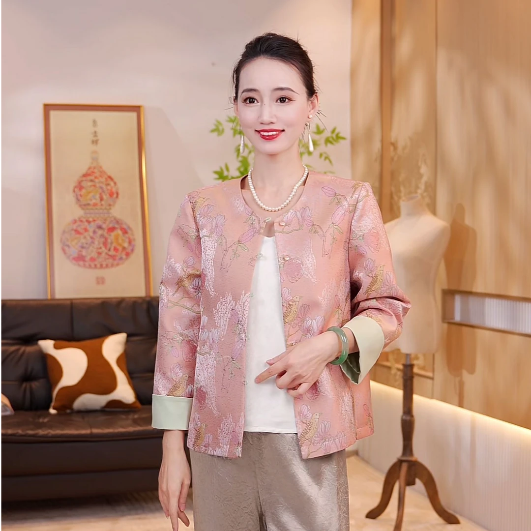 早秋新款女士短款气质百搭休闲装外套JX0148