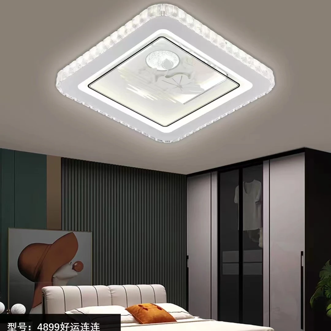 【光一&益利高端品牌】主卧室房间现代简约铁艺吸顶led中山灯具