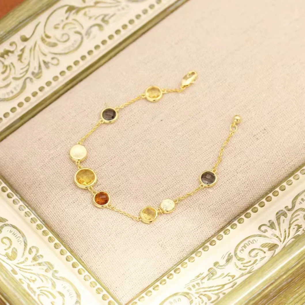 铜合金手链 e171---彩色日常好搭精致手链