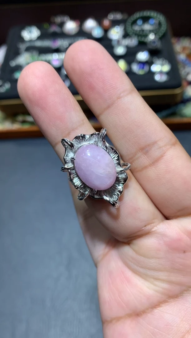 戒指锂辉石未镶嵌F41【多样性发其一】