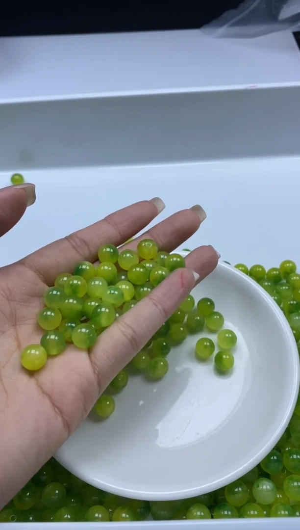 玛瑙/玉髓颈饰未镶嵌w2994青桔8mm*30颗