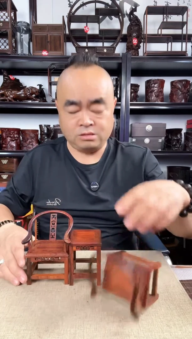 木圈椅一套老李红木工艺品