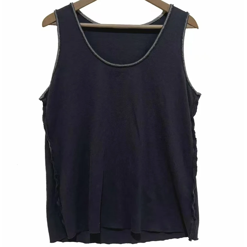 左岸迷香 原创设计【针织背心】纯色简约背心 舒适透气 百搭 4017