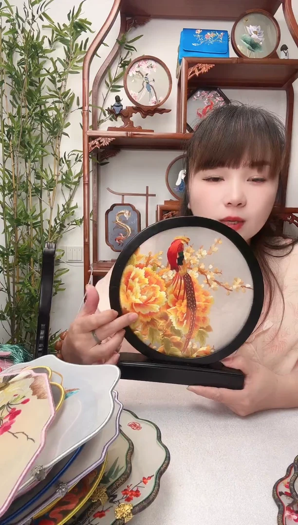 刺绣摆件摆台-双面苏绣非遗