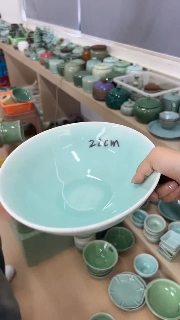 龙泉云间青瓷小米茶器