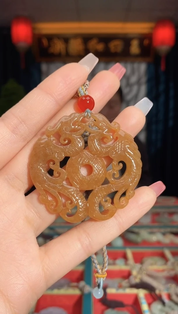 【闪购商品】和田玉颈饰未镶嵌龙凤