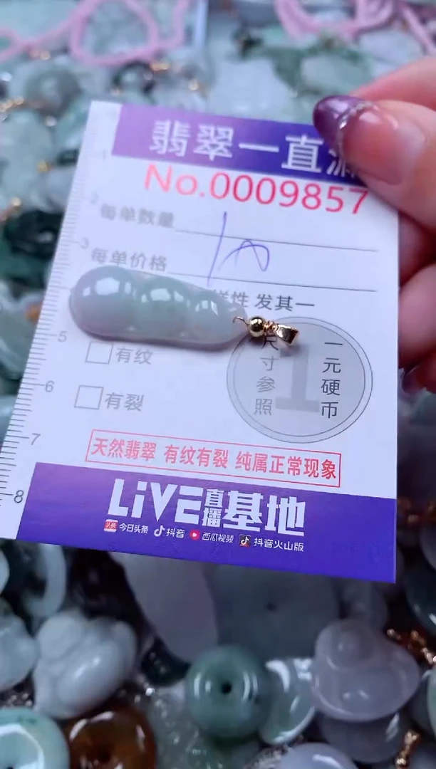 翡翠未镶嵌吊坠(不含链)9857