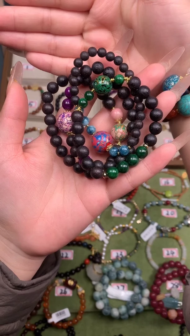 【闪购商品】木四条降真香搭配大漆珠