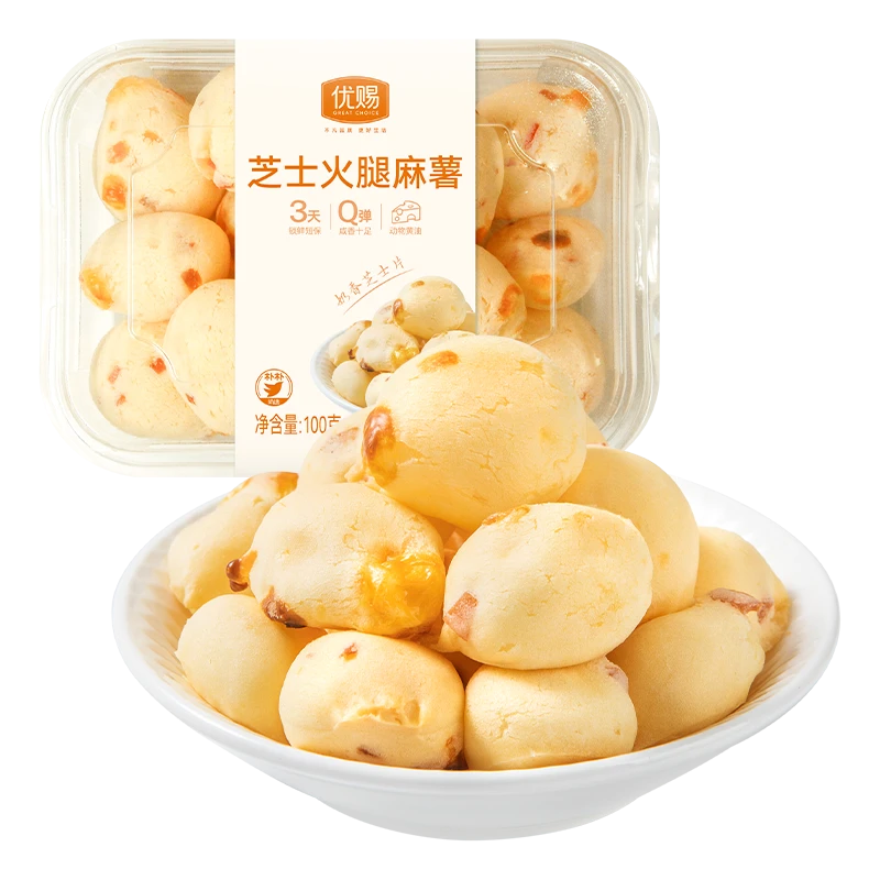优赐芝士火腿麻薯100g