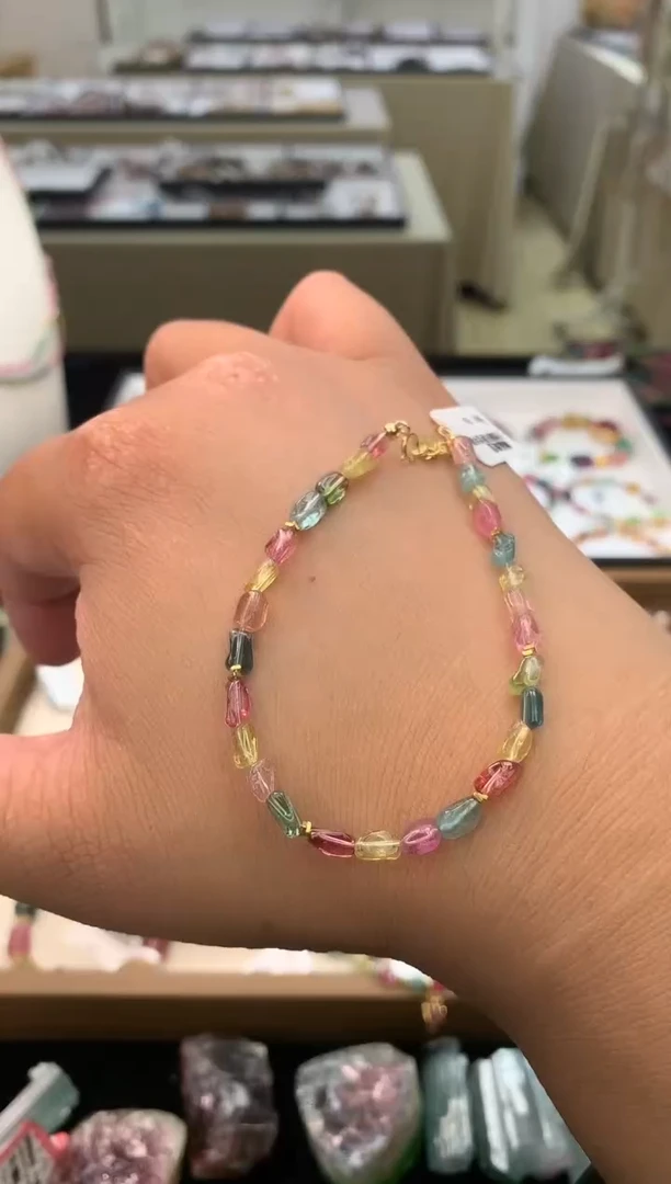 未镶嵌手链碧玺独家设计款 多样性发其一