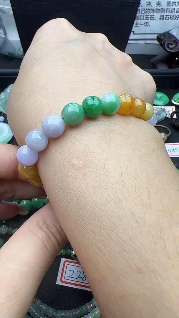 未镶嵌手串翡翠玉珠