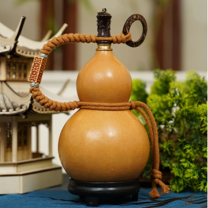 非遗纯手工天然大漆工艺酒葫芦漆器文玩福禄摆件原创国风好物推荐