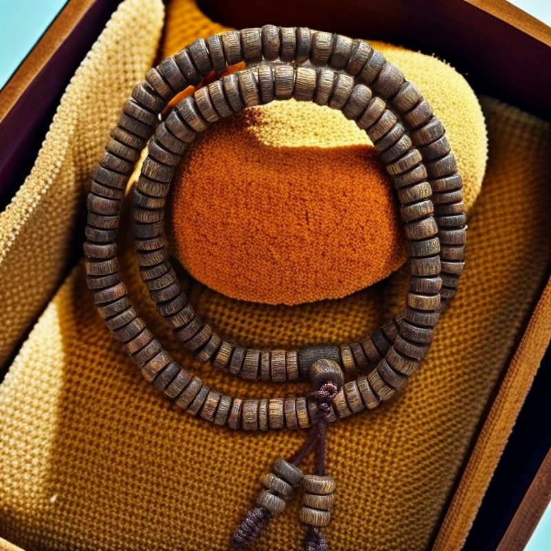 沉香奇楠沉香手串 隔珠片片珠双圈 多样性发货一条