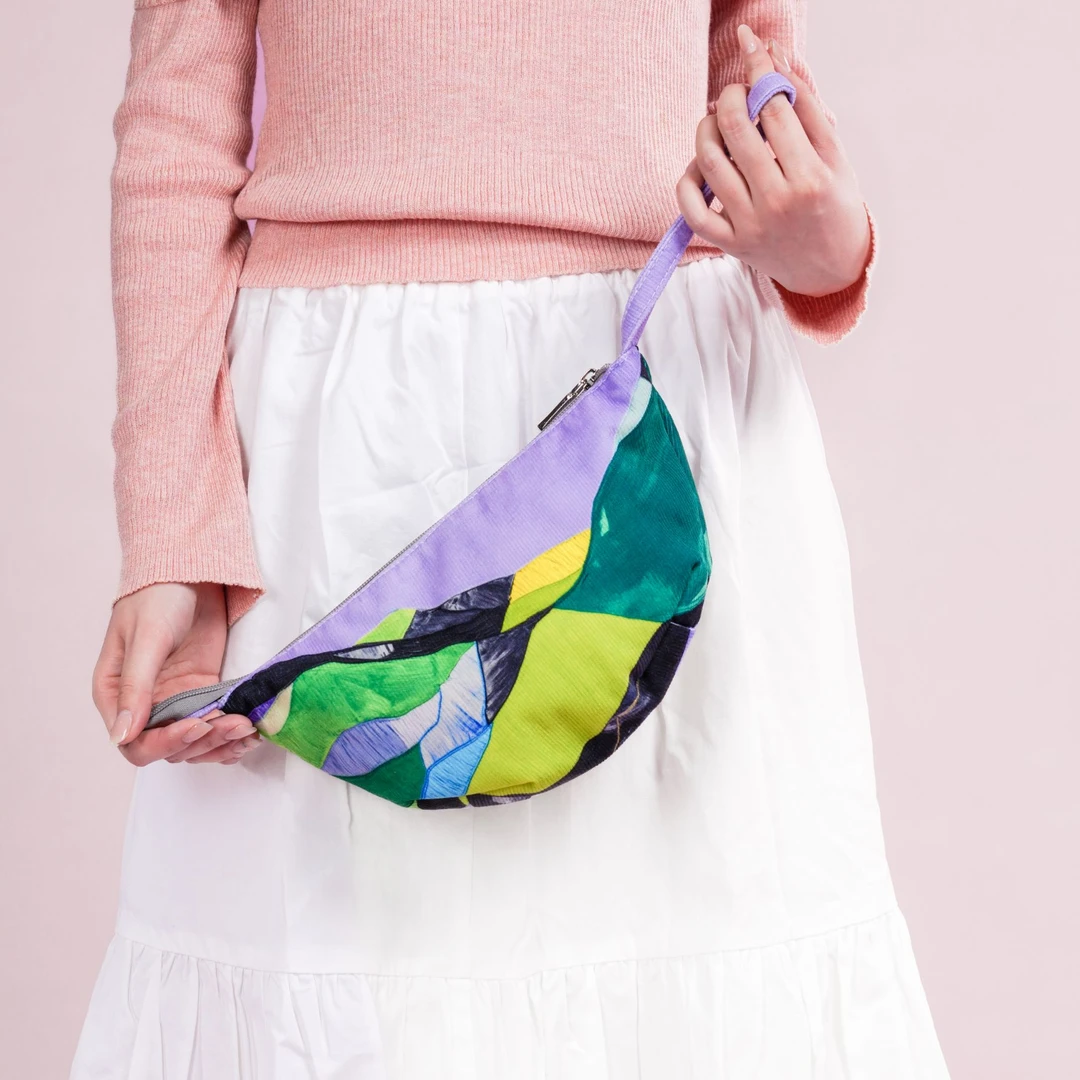 无则艺【mini饺子包】紫色山丘小众原创潮流印花单包时尚