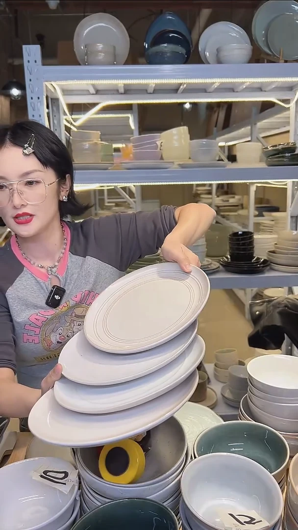 瓷92小盘外贸尾货高温釉下彩陶瓷餐具默认微瑕
