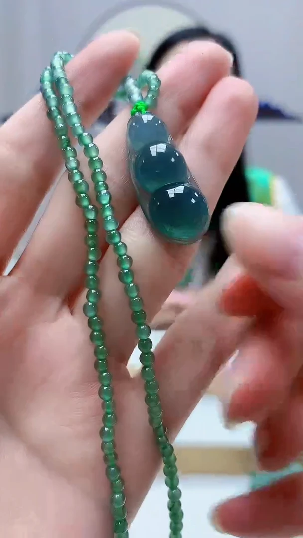 未镶嵌定制翡翠4852zm-毛货赠珠链挂件17