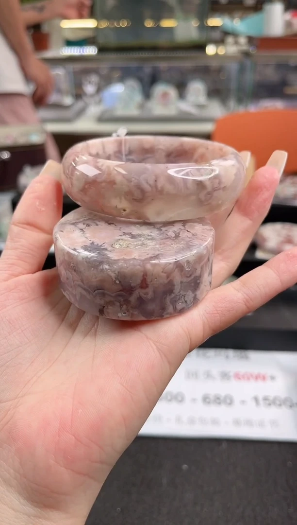未镶嵌手镯石英质玉64圈口（赠品镯心）3S935