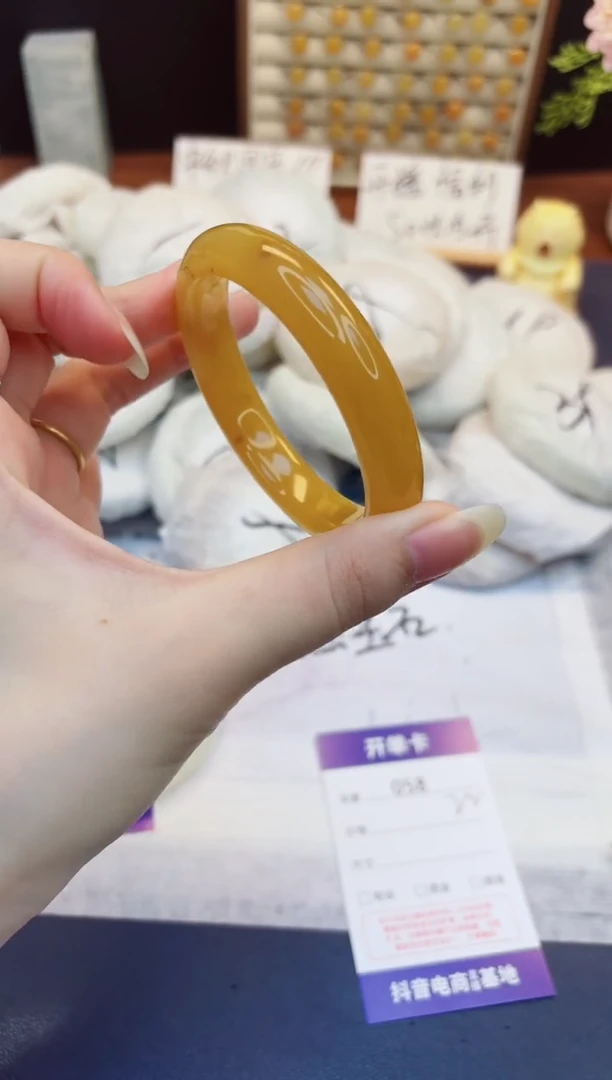 未镶嵌手镯石英质玉58-财气镯-圈口56