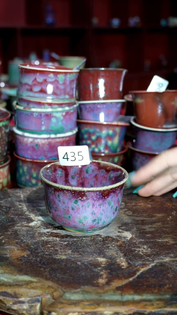 摆件精品窑变钧瓷茶器