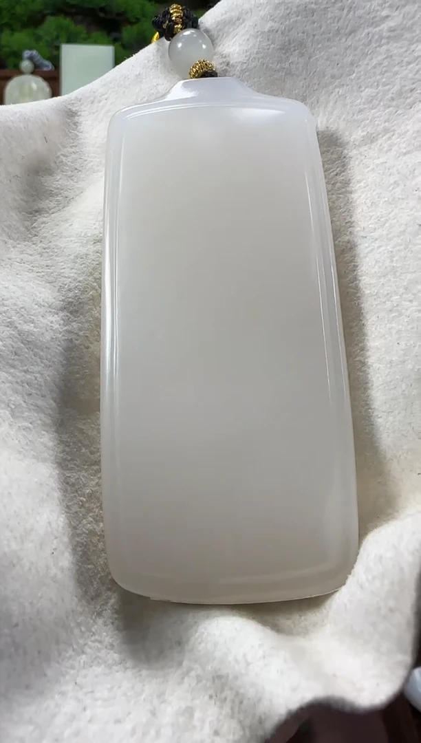 吊坠(赠链)未镶嵌和田玉YN37无事牌多样性发货发其一