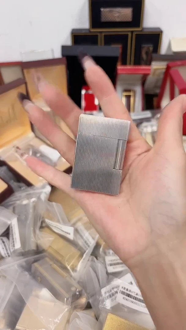 纯铜020都家L2中号银色竖条纹