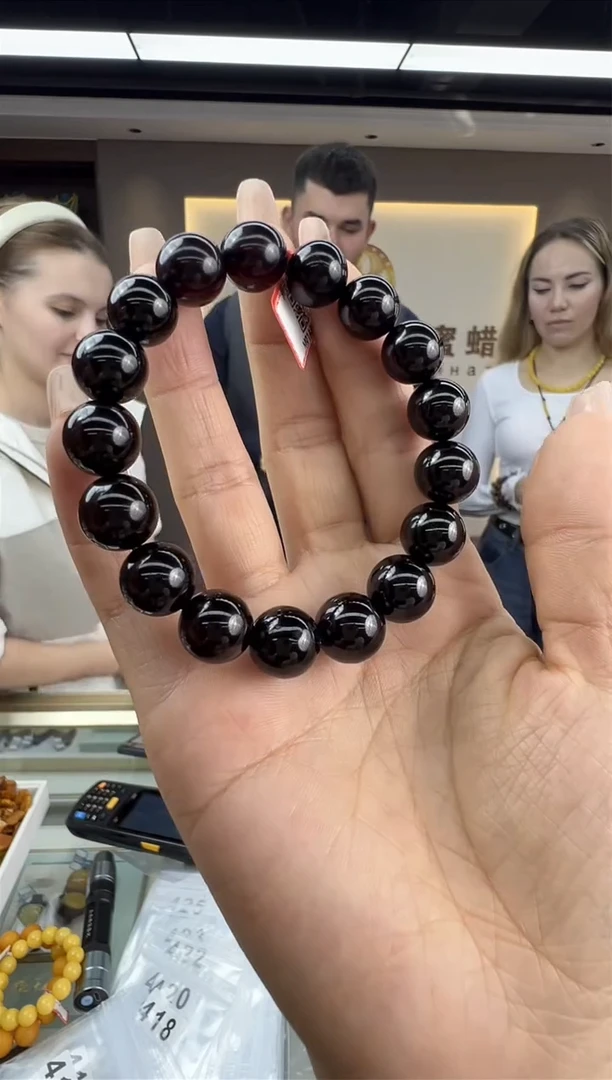 【闪购商品】琥珀手链未镶嵌56秒拍号