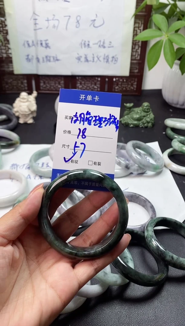 未镶嵌手镯翡翠皮****师翡翠手镯#7