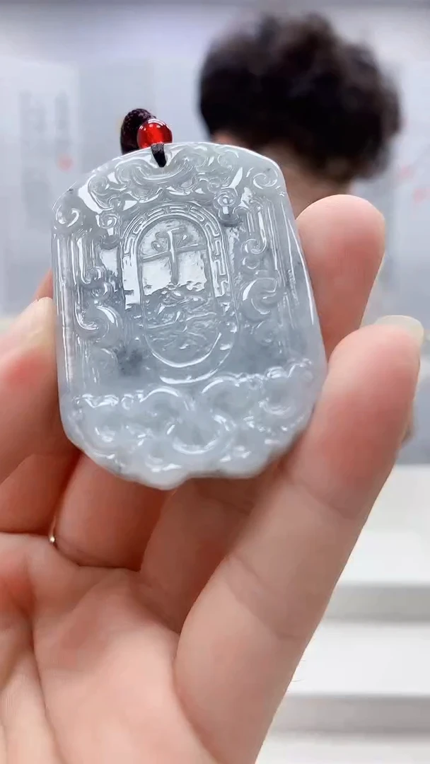 翡翠未镶嵌颈饰4812bb-jj挂件2