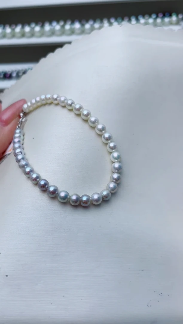 未镶嵌手链海水珍珠肉*A65