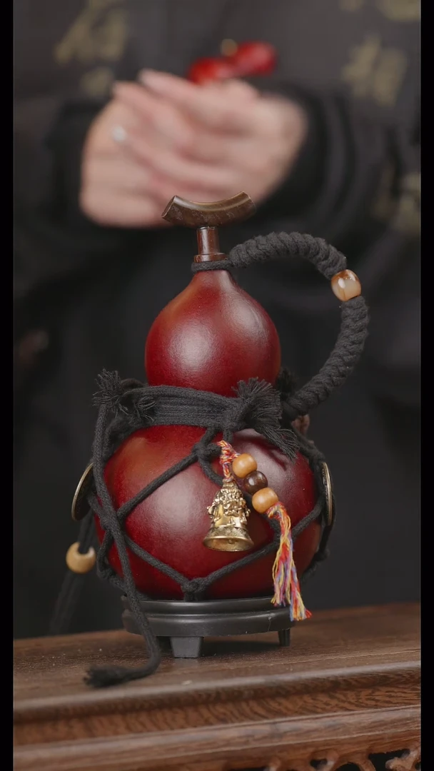 【闪购商品】208号精品天然大漆工艺防渗内胆酒葫芦~
