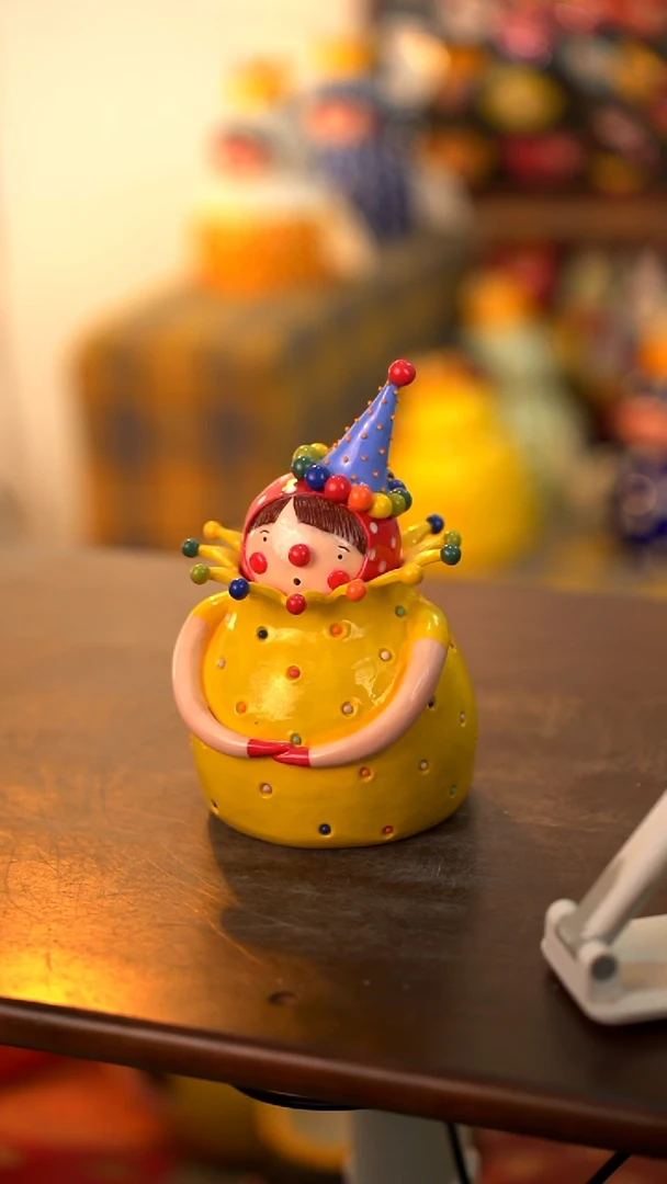 .小****哈222喜上陶社生日大梦摆件